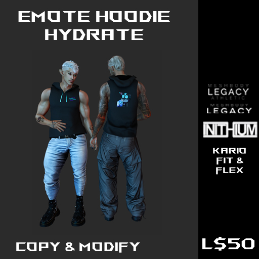 Emote hoodie Hydrate