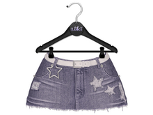 Loki - Astra Denim Skirt - Purple