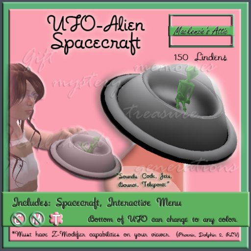 [M.A.] UFO Alien Space Craft Toy  [Boxed]