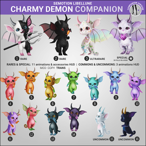 SEmotion Libellune Charmy Demon Companion COMMON 09