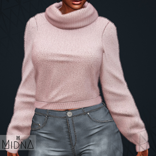 MIDNA - Tori Sweater - ROSE [ADD]