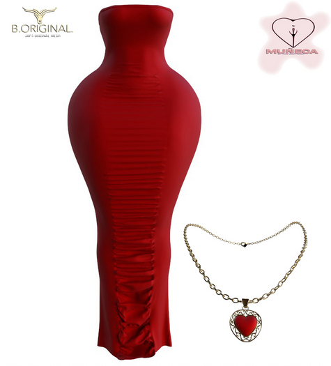 MUNECA GLAM DRESS - MILANO RED