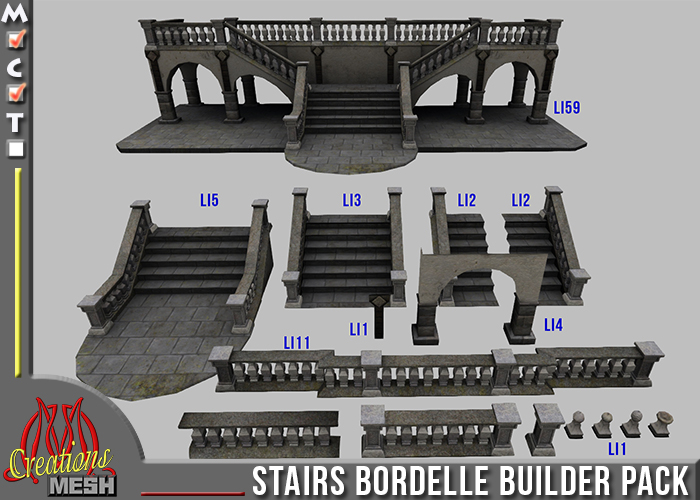 Stairs Bordelle Builder Pack CopyMod