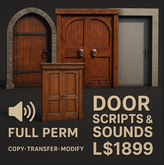 Door Scripts & Sound Collection (Full Perm) — Swing, Slide, Double Door Ready