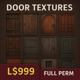 Realistic Door Texture Collection – Full Perm – High-Quality Wooden & Metal Finishes