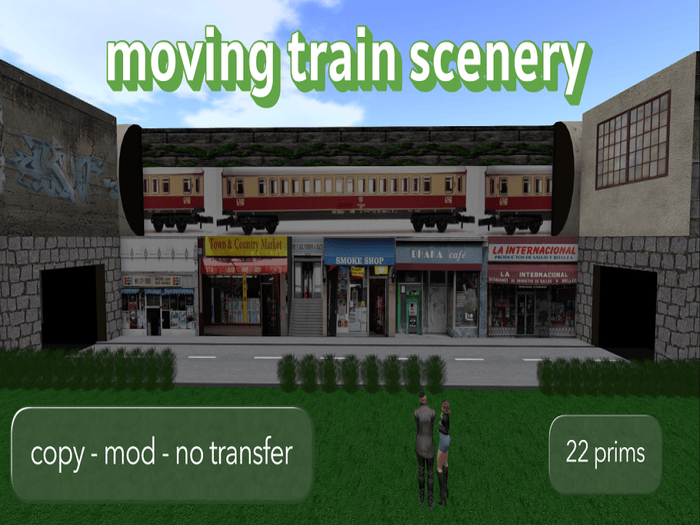 Moving Train Scenery