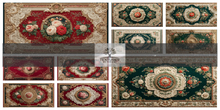TB -ROYAL BAROQUE RUG RED & gREEN