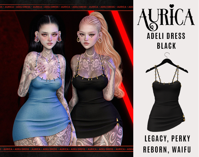 AURICA Adeli Dress BLACK /ADD ME/
