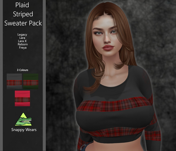 Snappy - Plaid Stripes Sweater Pack