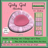 [M.A.] Girly Girl Flowers -Beanbag Set  [Boxed]