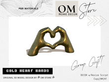 |OM| Gold Heart Hands