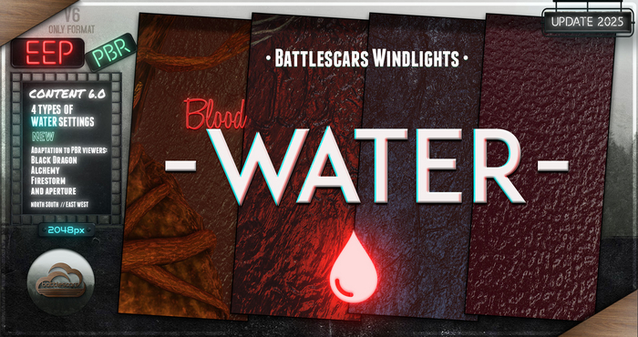 - BATTLESCARS WINDLIGHTS - WATER - BLOOD 6.0 (EEP / PBR)