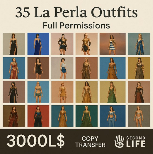 35 La Perla Outfits – Full Permissions Collection