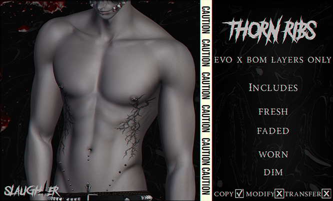 Slaughter - Thorn Ribs Tattoo