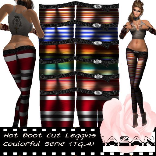 .::NN::. Hot Boot Cut Leggins Colourful Serie (TGA)_fullperm