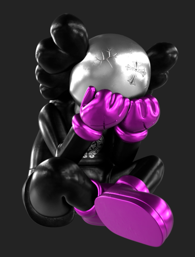 .:.CHICHUB.:.Sad kaws v2 pink