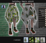 ::MM:: Holiday Men's Skirt - 4 Versions
