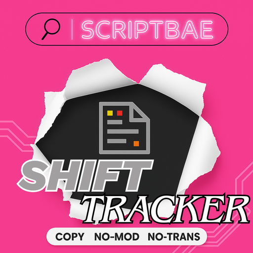 Second Life Marketplace - ScriptBae™ Shift Tracker Script (Range Edition)