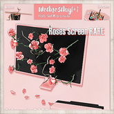 Wednesday[+] ~ Girls And Roses ~ Roses Screen - RARE