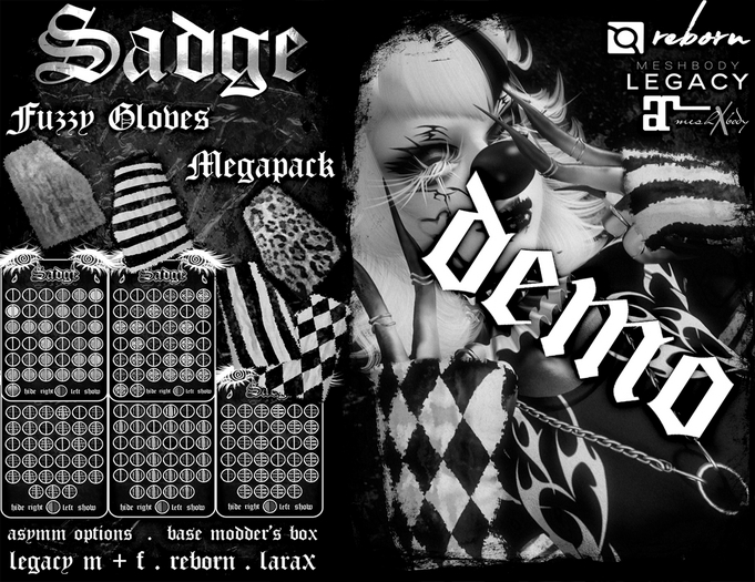 Sadge Fuzzy Gloves DEMO