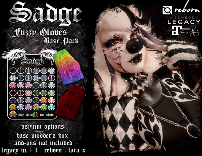 Sadge Fuzzy Gloves BASE PACK