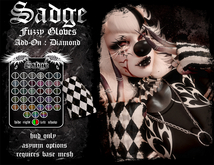 Sadge Fuzzy Gloves Diamond ADD-ON PACK