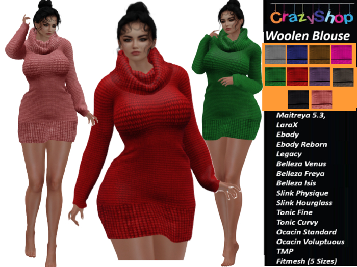 Crazy Woolen Blouse