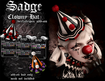 Sadge Clowny Hat V.STRIPES ADD-ON HUD