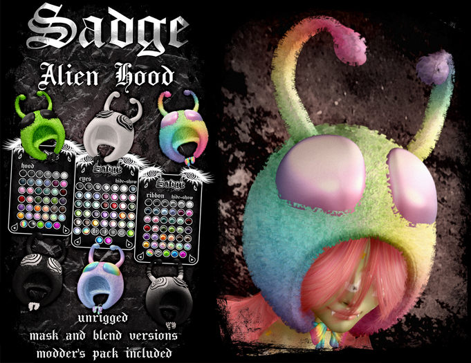 Sadge Alien Hood