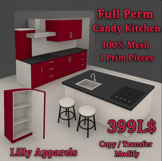 Full Perm Candy Kitchen Set