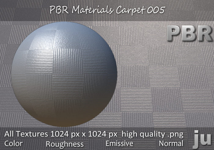 JU PBR Materials Carpet 005 Full Perm