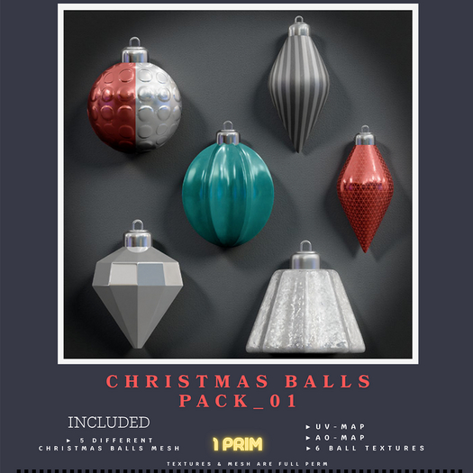 Christmas balls PACK_01