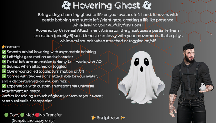 Scriptease Hovering Ghost 