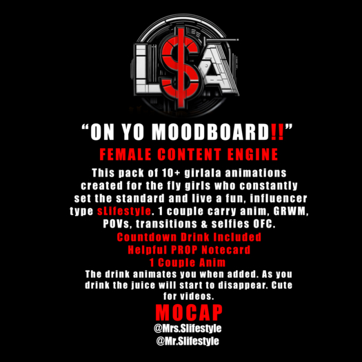 L$A - "ON YO MOOD BOARD" FEMALE ENGINE