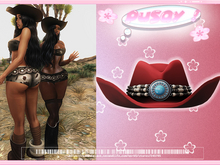 PUSAY "DASANI" COWBOY HAT - Red