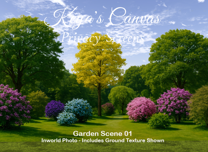 Keya's Canvas - Garden Scene Privacy Screen 01