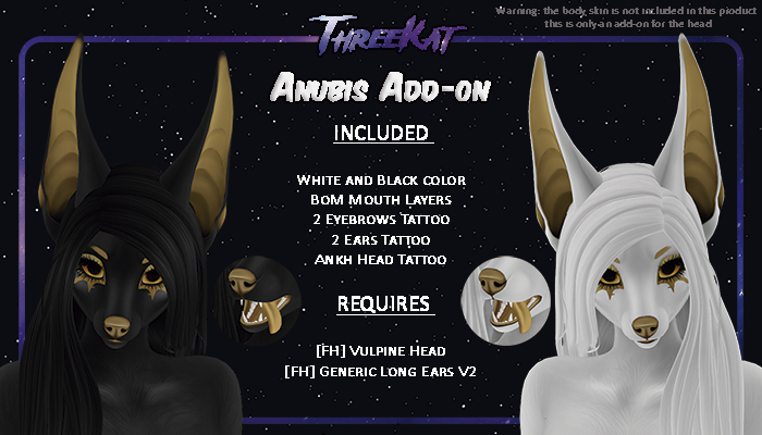 [TK] - Anubis - [FH] Vulpine Head (Add-on)