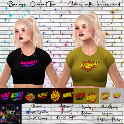 Bazinga Cropped Top