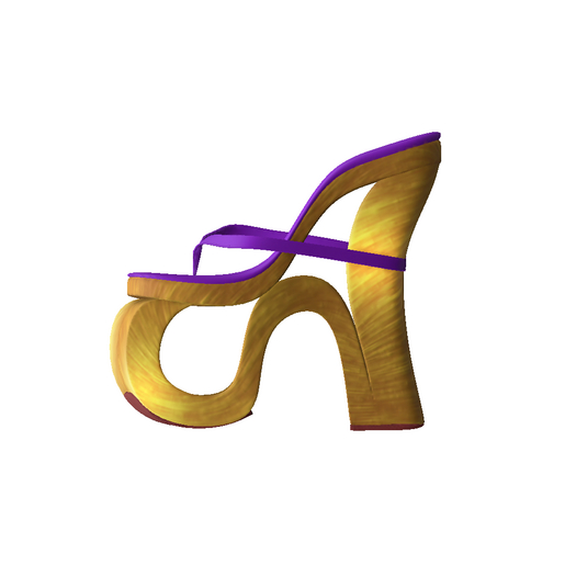 SIGNAL - French Stack Heel (purple) *UNPACK*