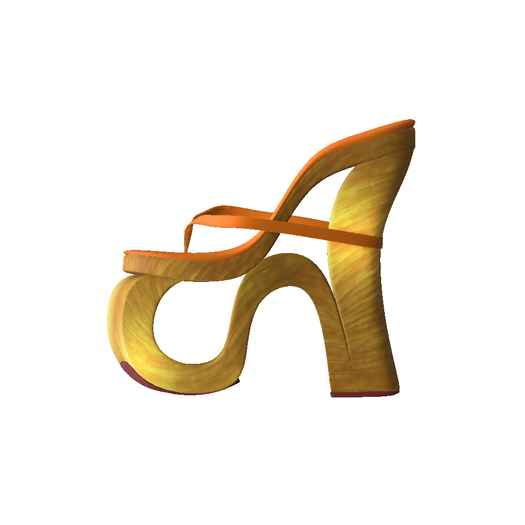 SIGNAL - French Stack Heel (orange) *UNPACK*