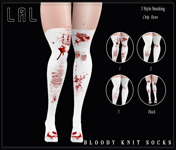 LAL-Bloody Knit Socks-ONLY BOM