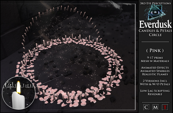 Everdusk Candle Circle Set ( Pink )