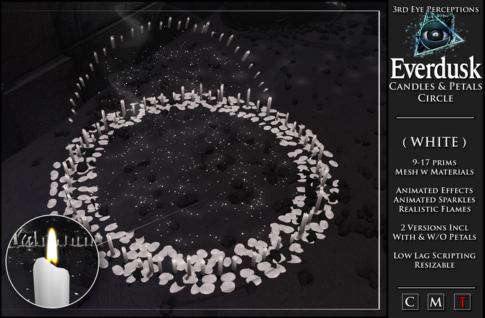 Everdusk Candle Circle Set ( White )