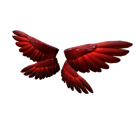Red Guardian Angel Wings