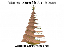 ZM PBR ONLY Wooden Christmas Tree FULL PERM MESH