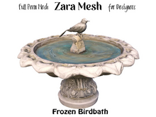 ZM PBR Winter Frozen Birdbath FULL PERM MESH
