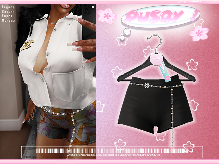 PUSAY "DARA" SHORTS - Black