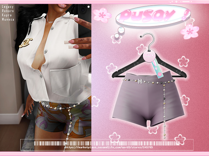 PUSAY "DARA" SHORTS - Purple