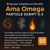 Ama Omega Particle Script 0.5 – Classic Particle Engine for Second Life Creators