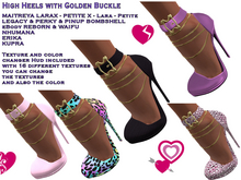 High Heels with Golden Buckle (ADD)